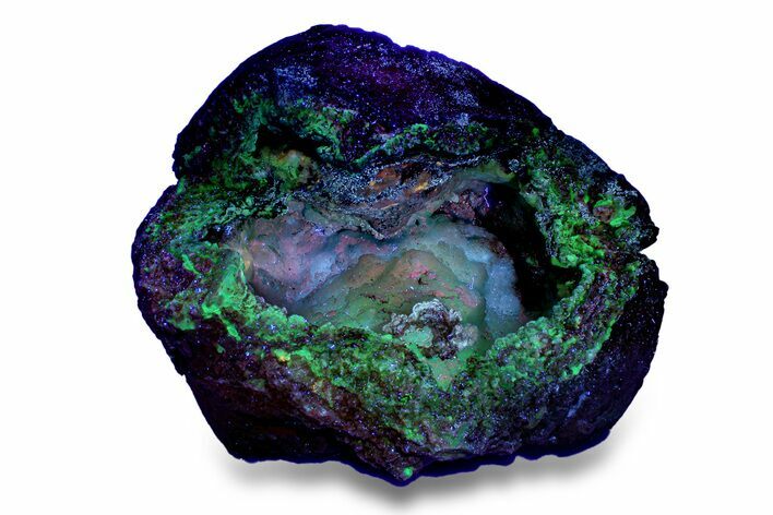 Fluorescent Chalcedony Filled Volcanic Bomb - Nevada #280800